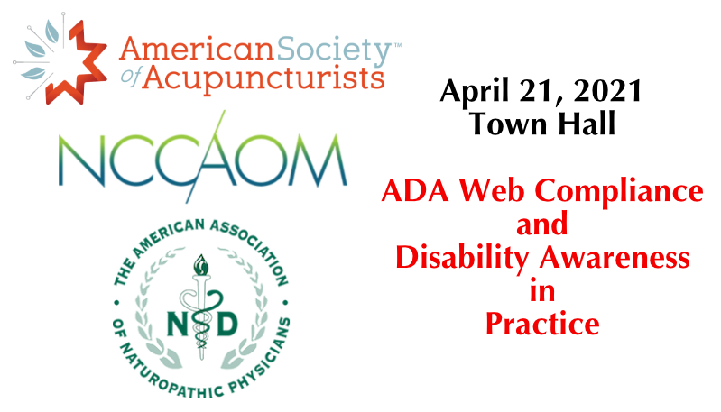 April 21st Town Hall: ADA Web Compliance and Disability Awareness in Practice